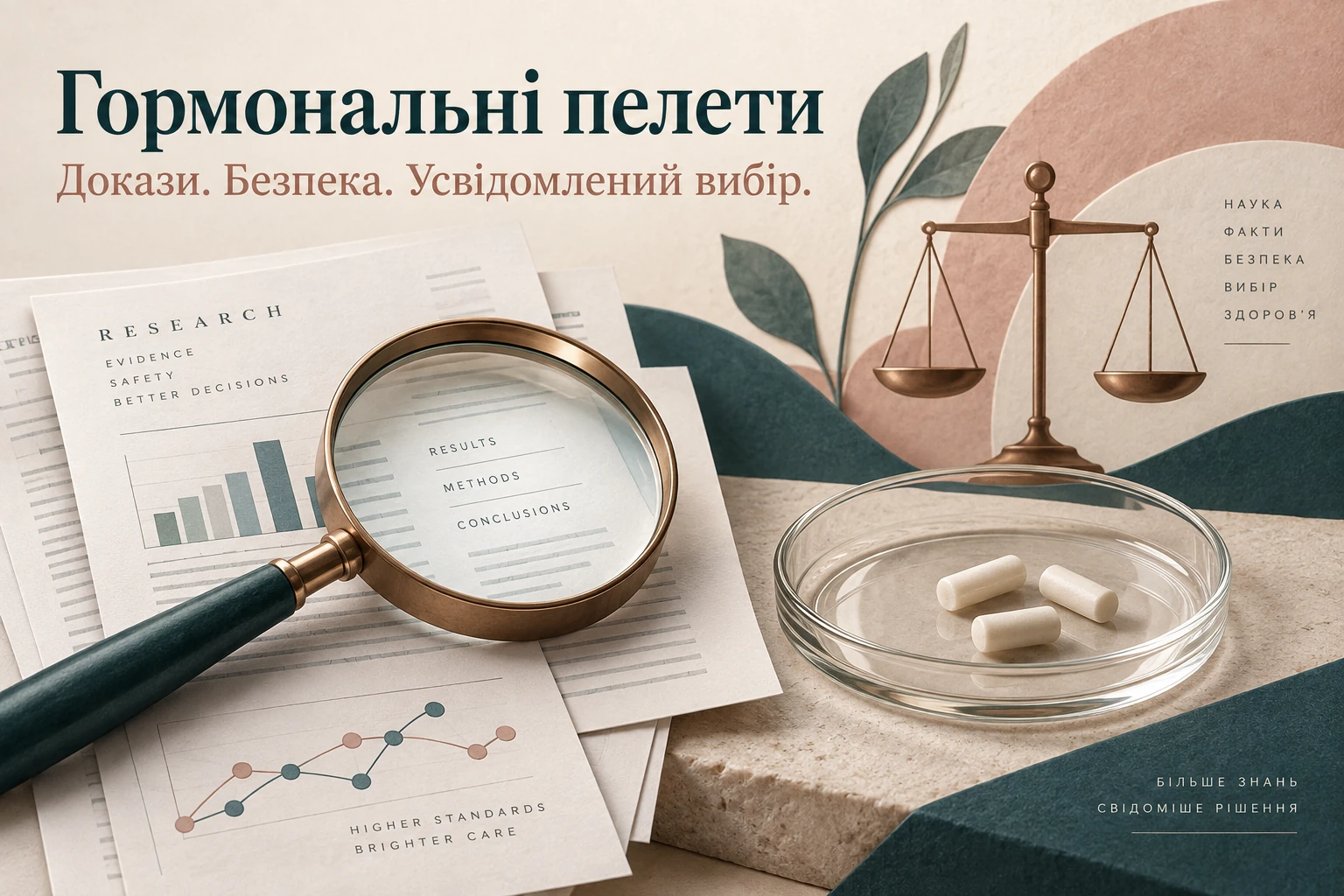Гормональні пелети: докази, безпека та усвідомлений вибір