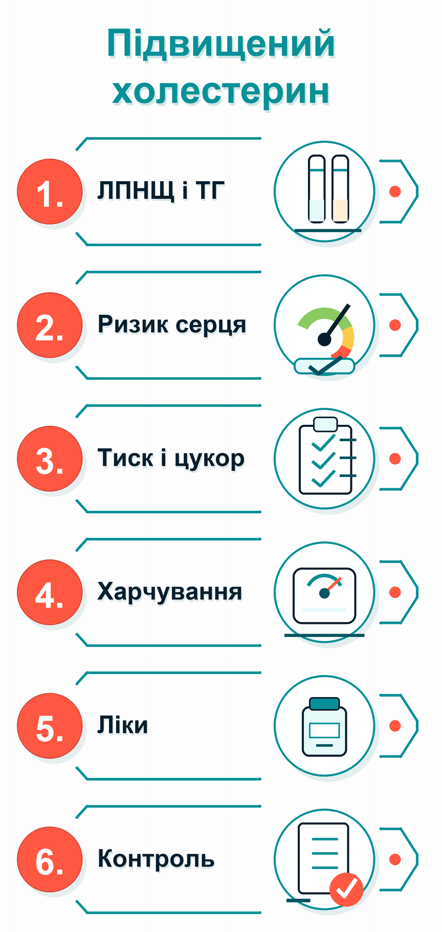 Інфографіка: Підвищений холестерин: що робити