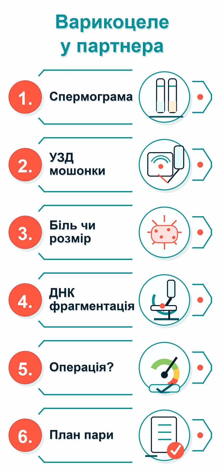 Інфографіка: Варикоцеле у партнера: що робити