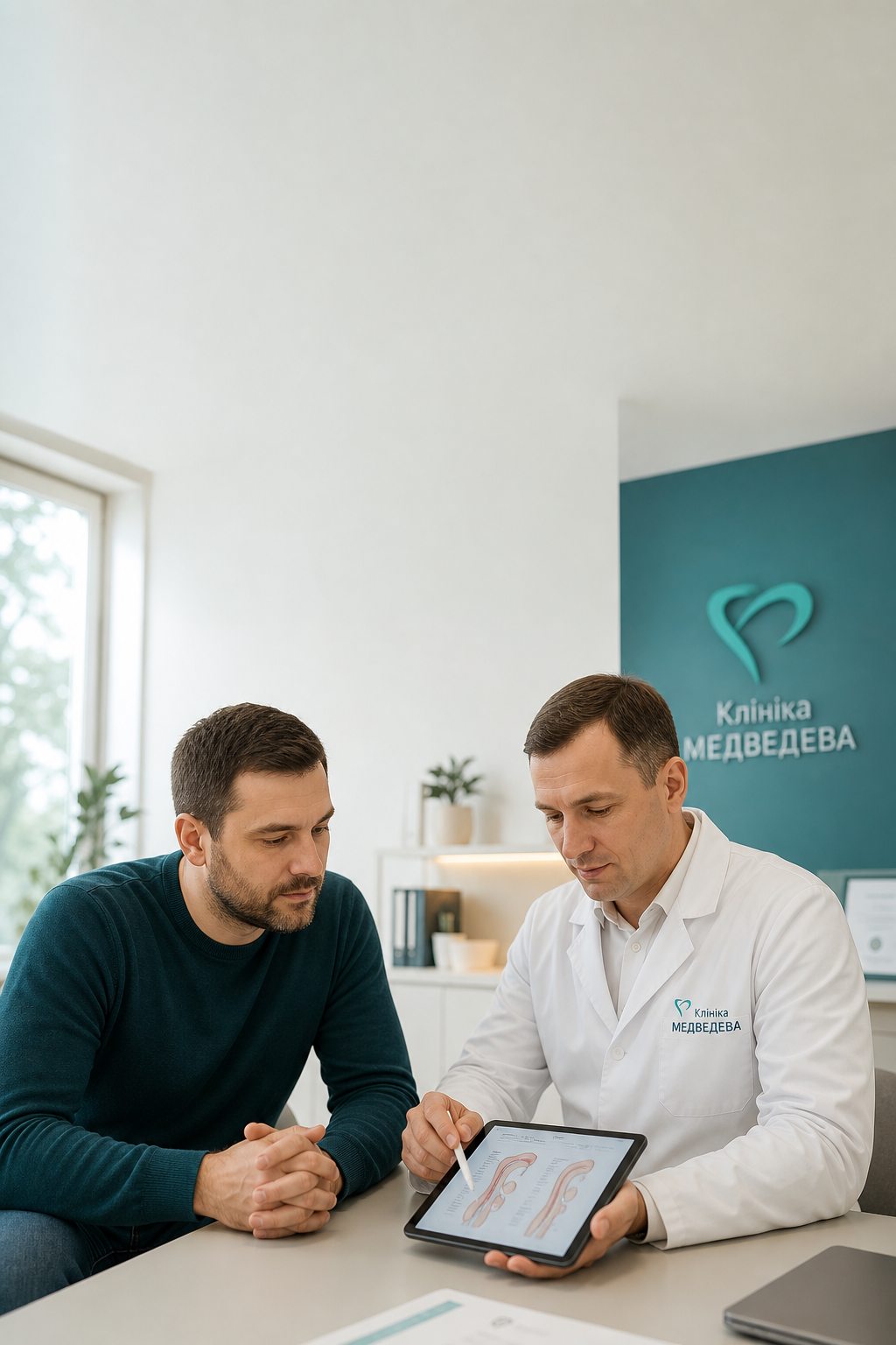 Консультація уролога щодо корекції викривлення статевого члена